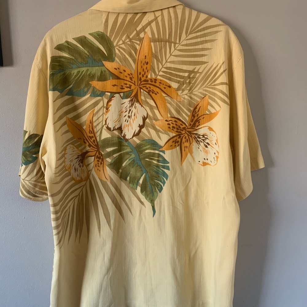 Tommy Bahama floral silk shirt
